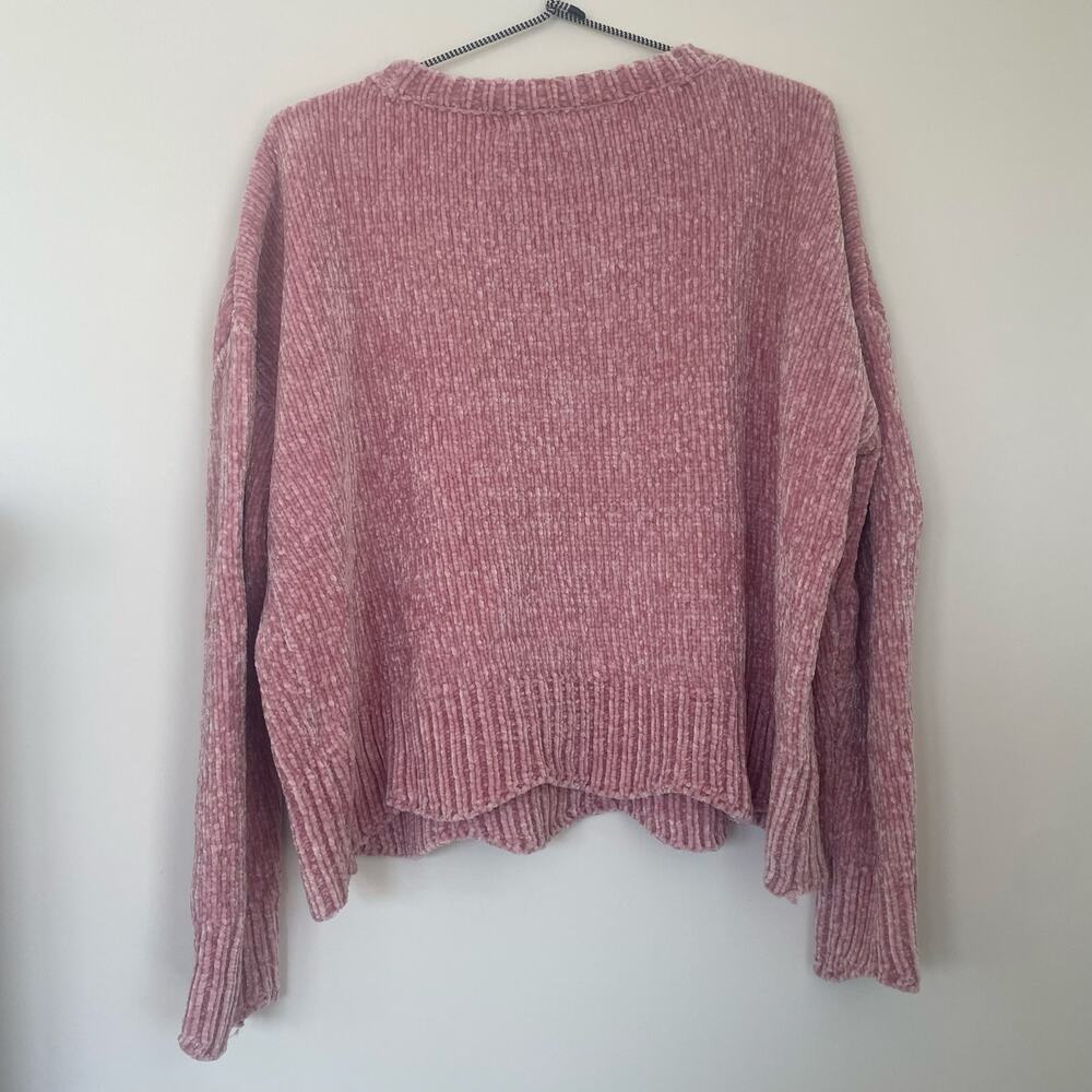 Altar'd State pink chenille sweater Sz Medium